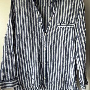Victoria’s Secret long sleeve button up pajama top with pocket